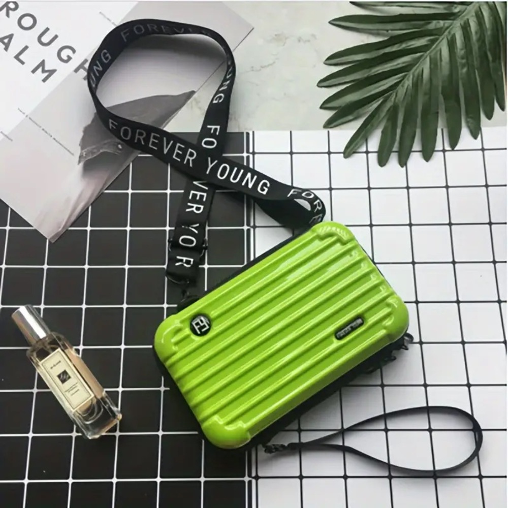 New Green PC hard shell Mini Crossbody